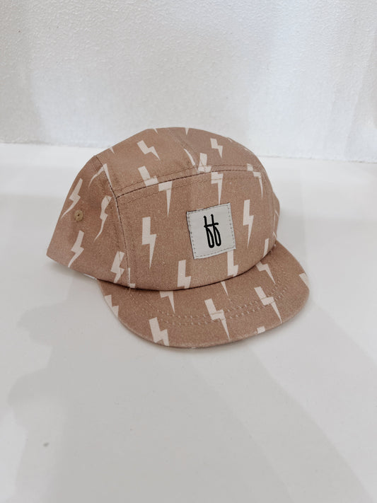 Snap Back | Tan & Cream Lightning Bolt - Ivory Soul