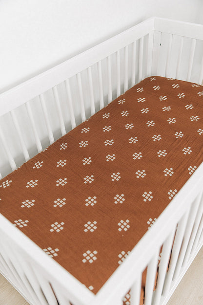 Chestnut Textiles Muslin Crib Sheet - Ivory Soul