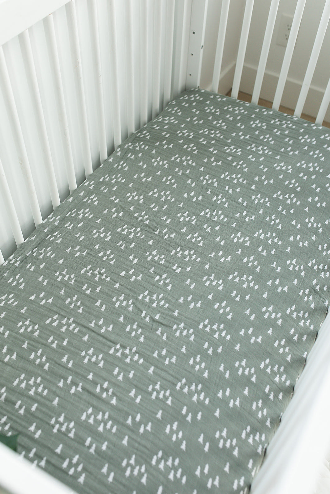 Pines Muslin Crib Sheet