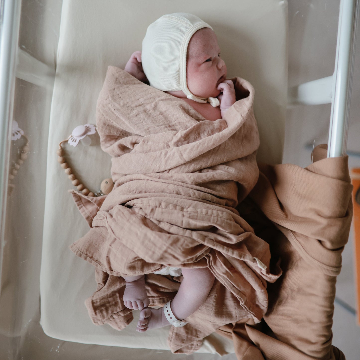 Organic Cotton Muslin Swaddle Blanket