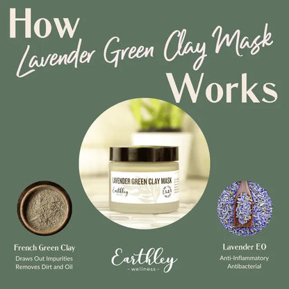 lavender green clay mask