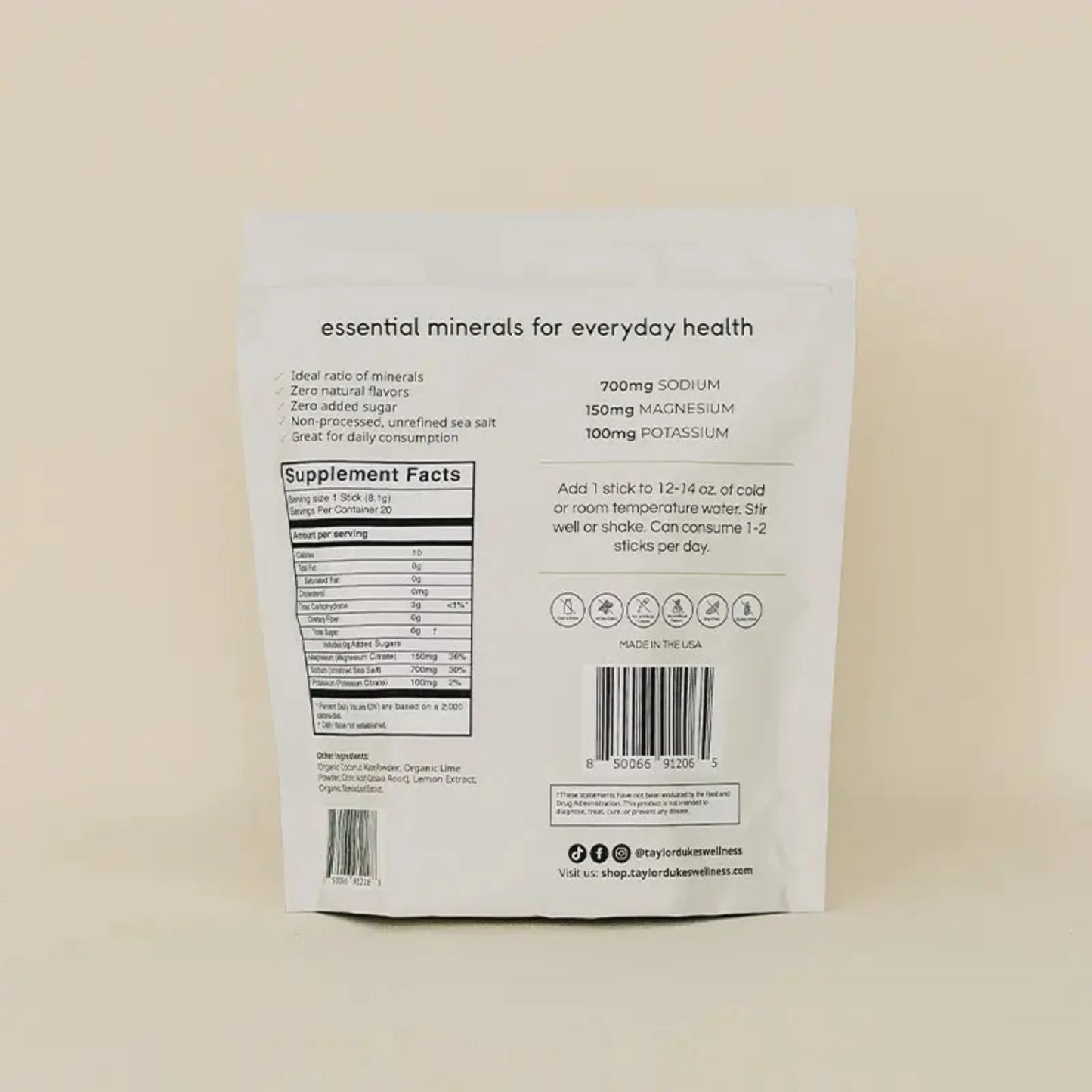 lemon lime electrolyte drink mix