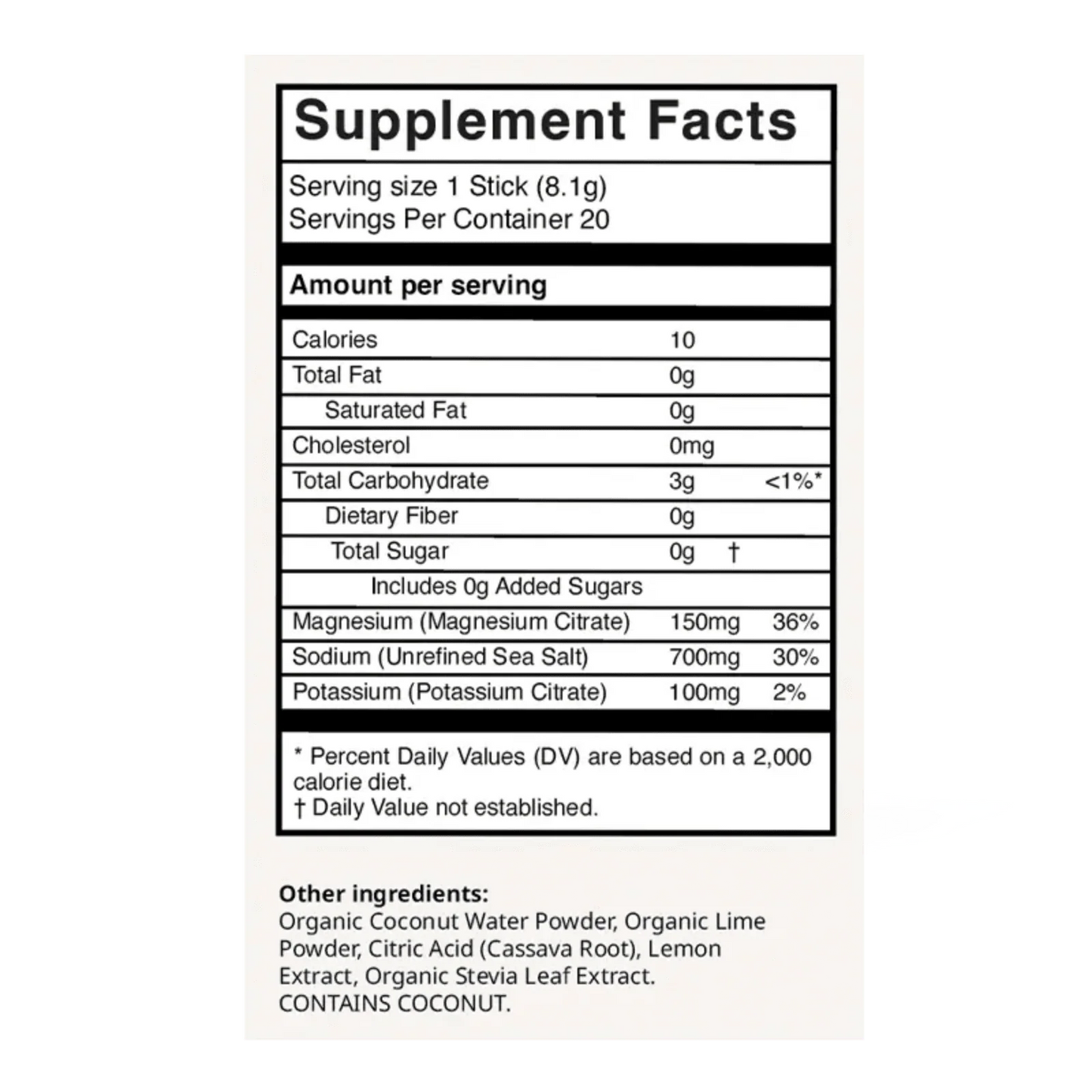 lemon lime electrolyte drink mix