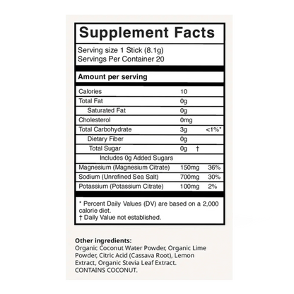 lemon lime electrolyte drink mix
