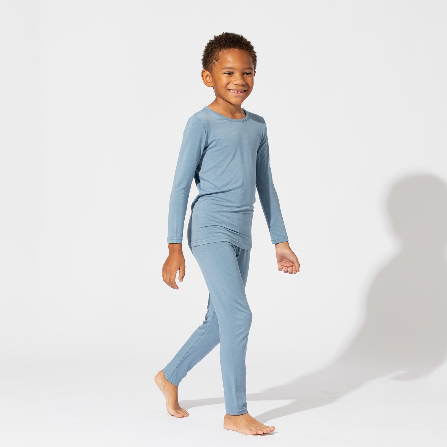 Oasis Teal Bamboo Kids Pajamas