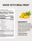 orange pineapple clear protein, 12 pack