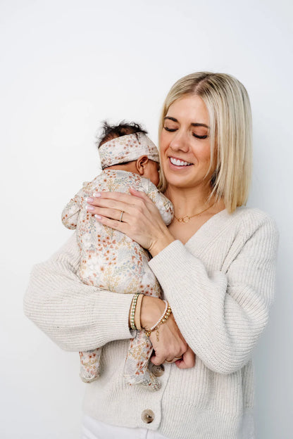 pearl zipper footies