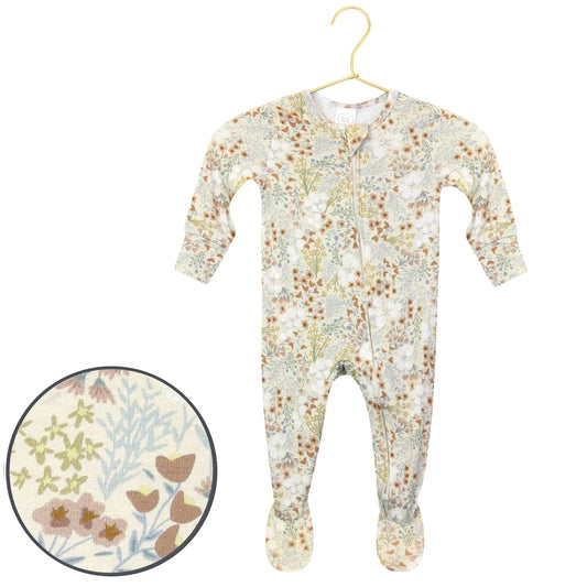 pearl zipper footies