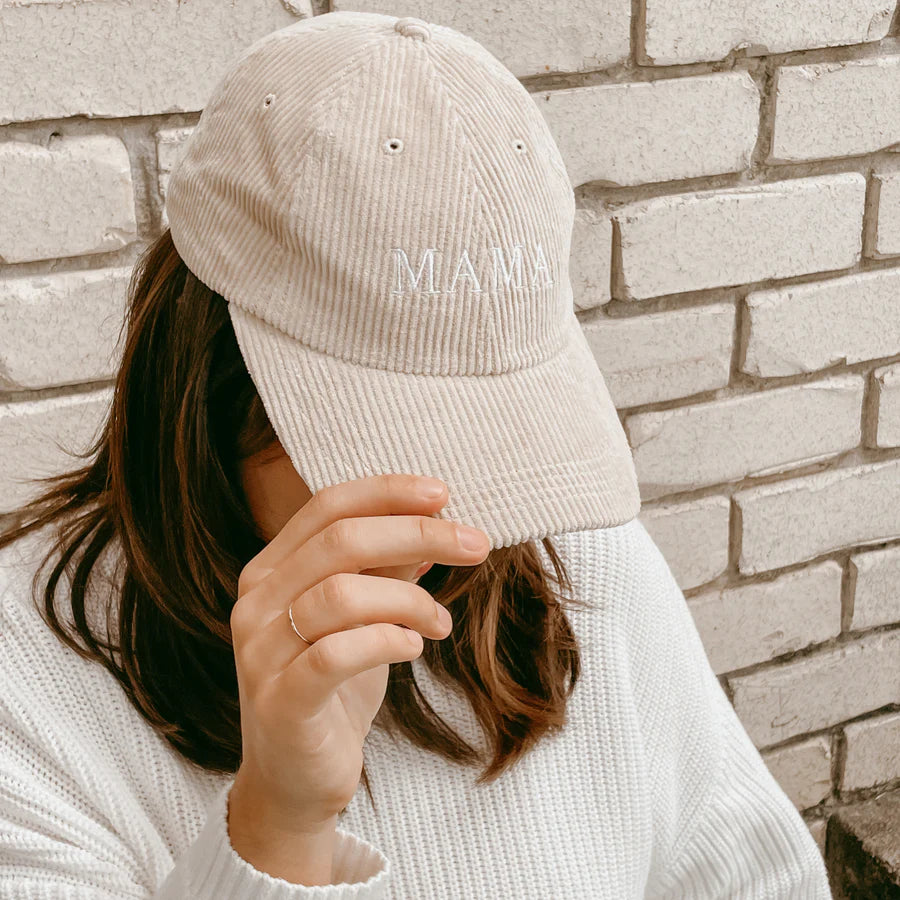 mama corduroy cap