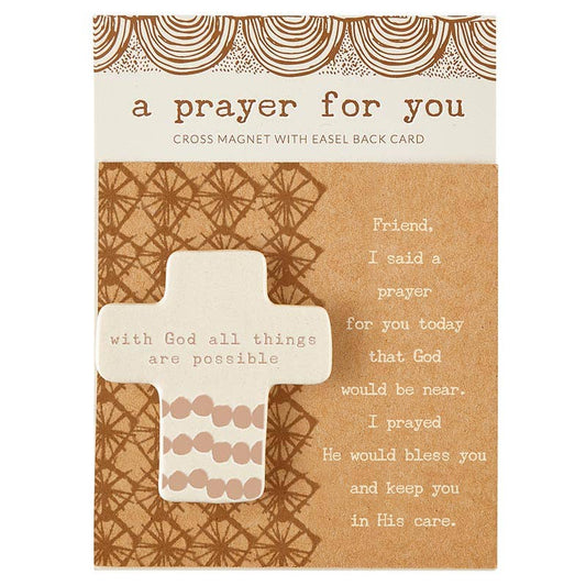 a prayer for you cross magnet - friend