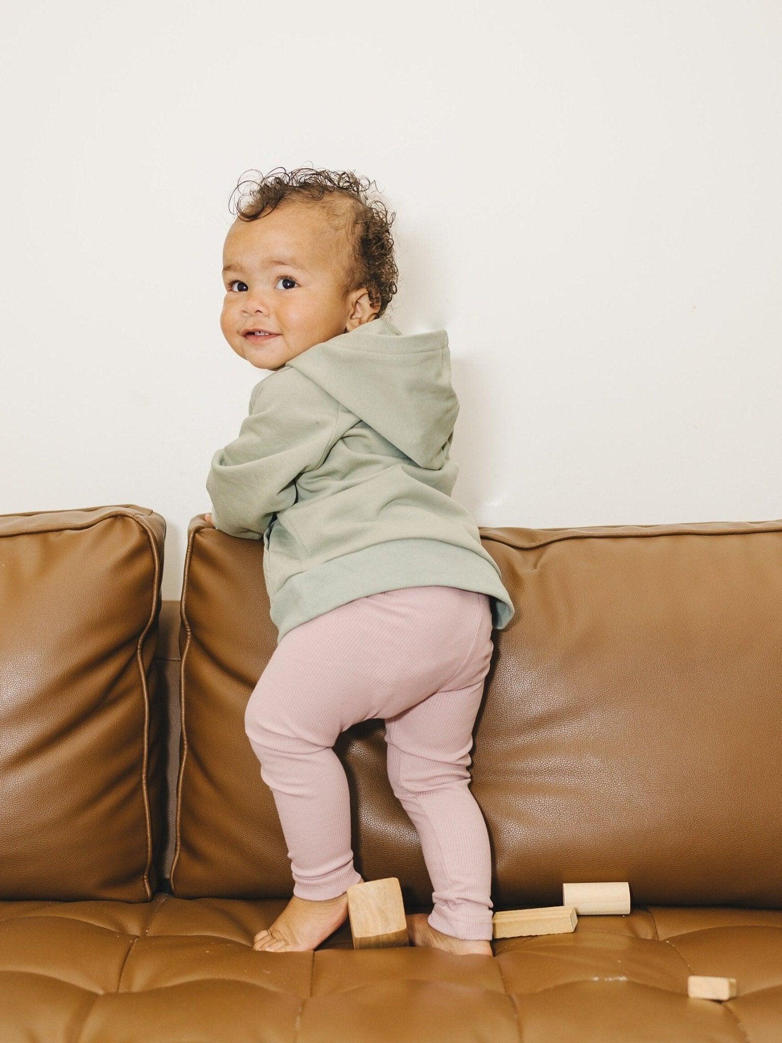 Cozy Ribbed Bamboo Leggings for Kids - Multiple Colors - Ivory Soul
