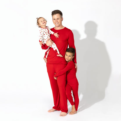 Winterberry Red Bamboo Men's Pajama Set