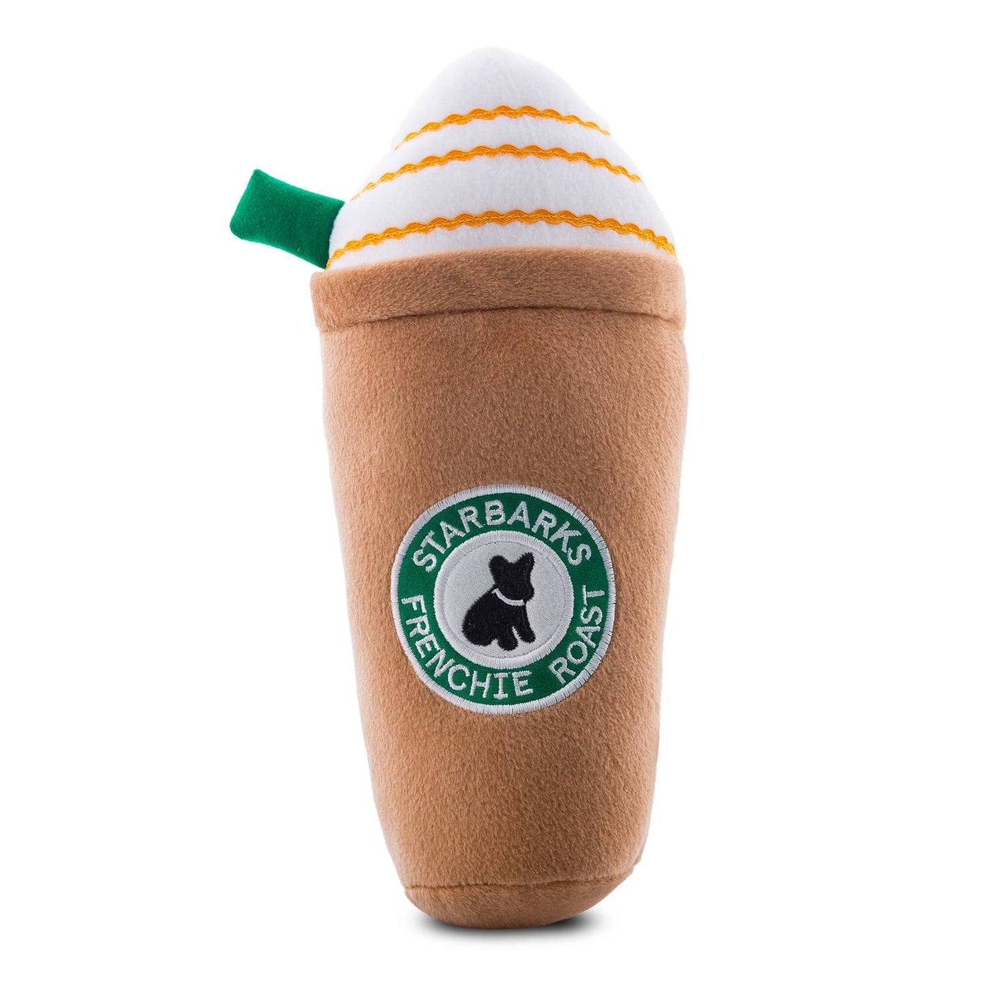 starbarks frenchie roast squeaker toy