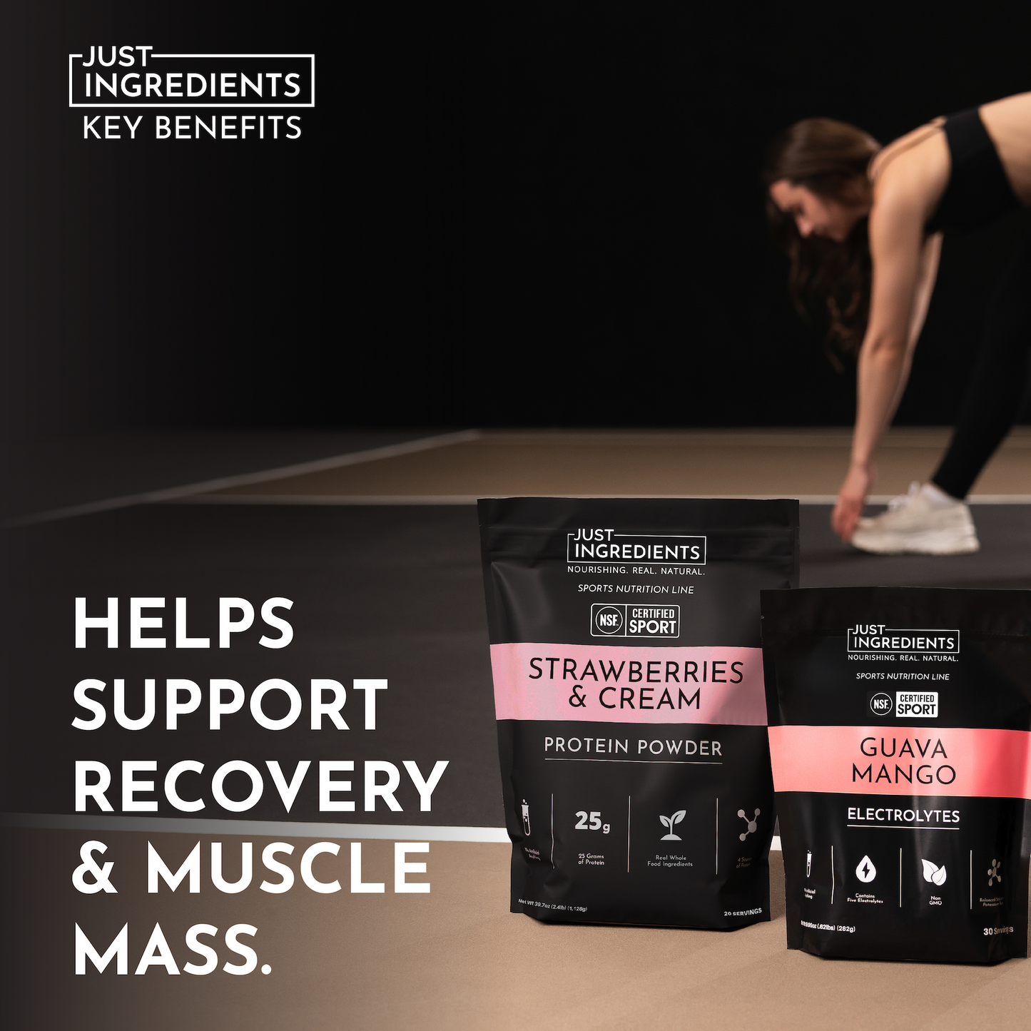 strawberries and cream protein powder - NSF