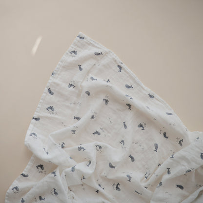 Organic Cotton Muslin Swaddle Blanket