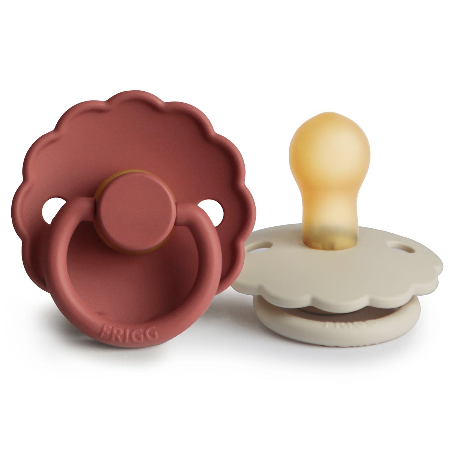 FRIGG Daisy Natural Rubber Pacifier 2-Pack - Ivory Soul