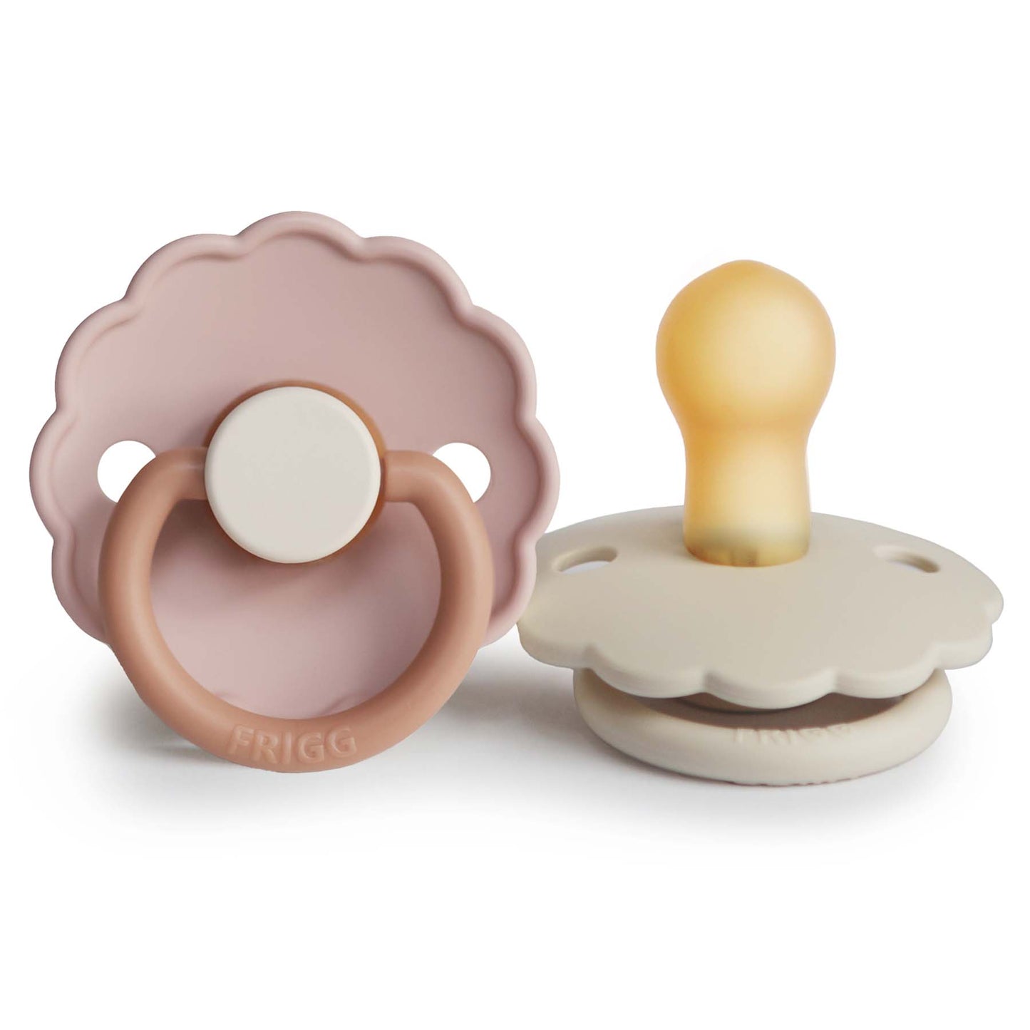 FRIGG Daisy Natural Rubber Pacifier 2-Pack - Ivory Soul