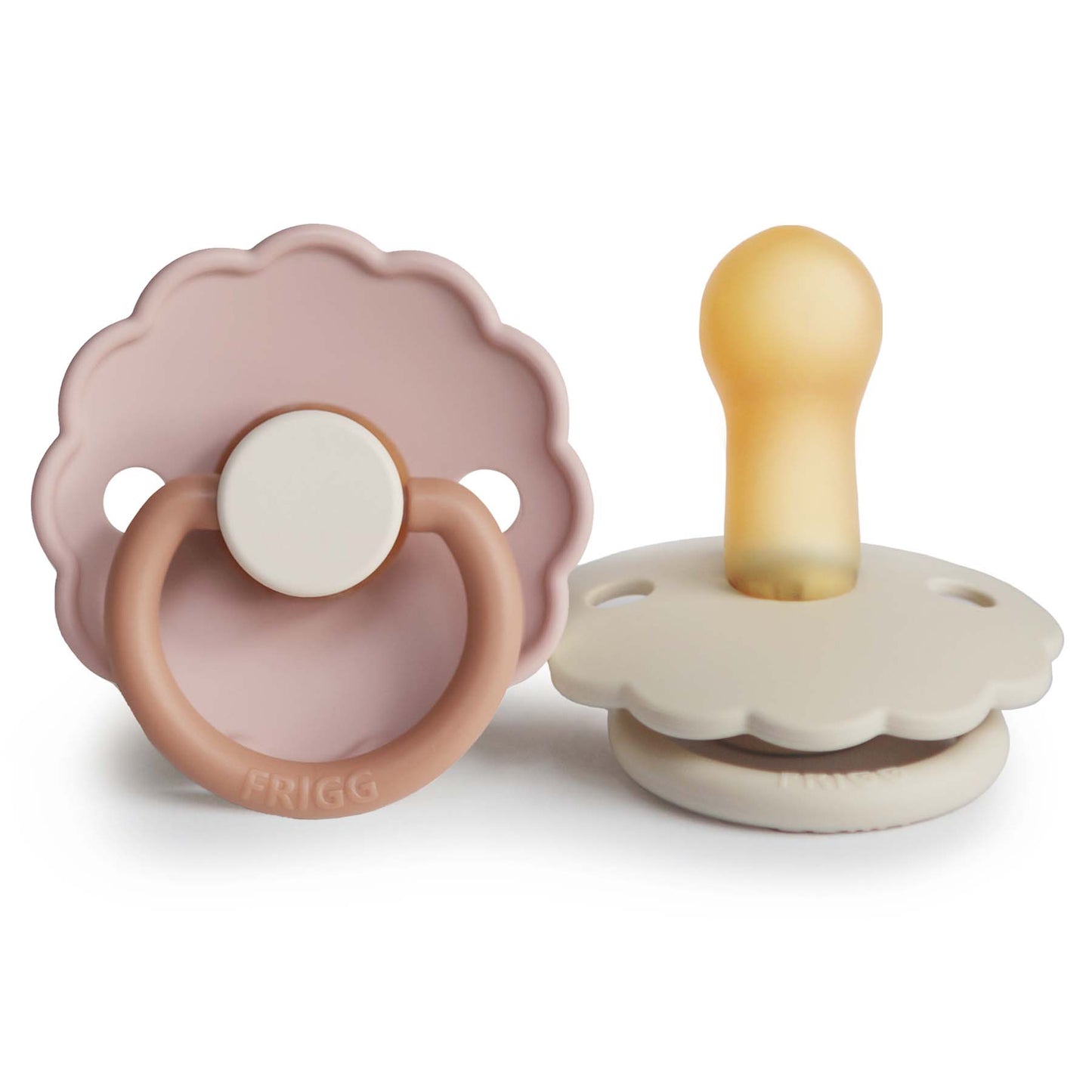 FRIGG Daisy Natural Rubber Pacifier 2-Pack - Ivory Soul