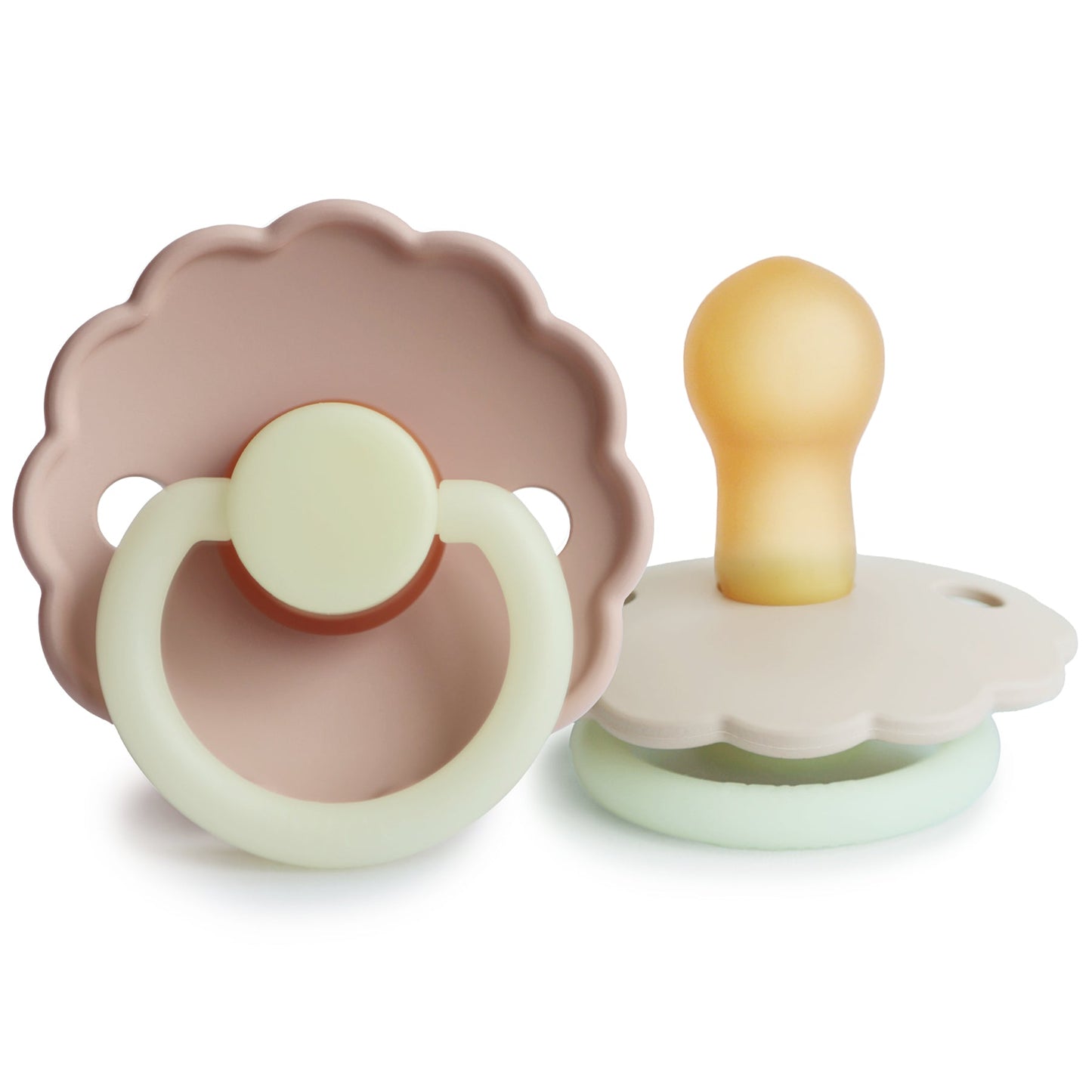 FRIGG Daisy Night Natural Rubber Pacifier 2-Pack