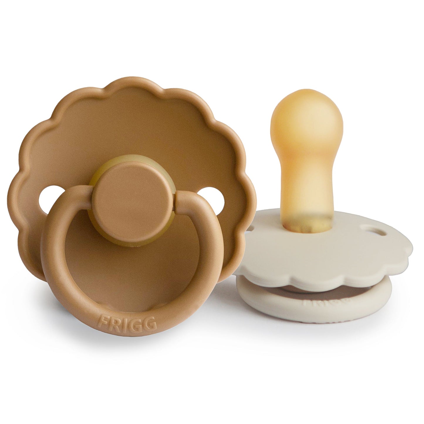 FRIGG Daisy Natural Rubber Pacifier 2-Pack - Ivory Soul