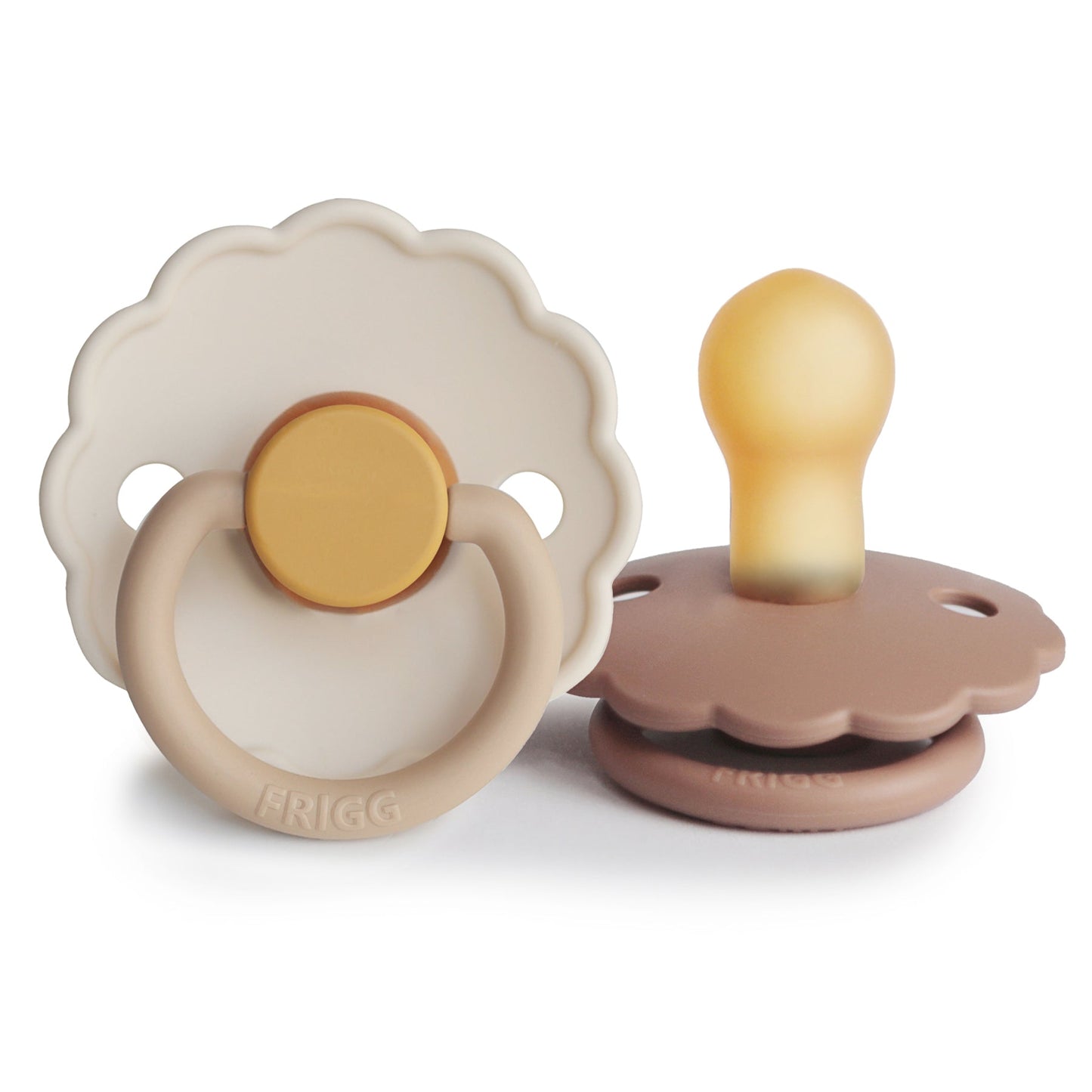 FRIGG Daisy Natural Rubber Pacifier 2-Pack - Ivory Soul