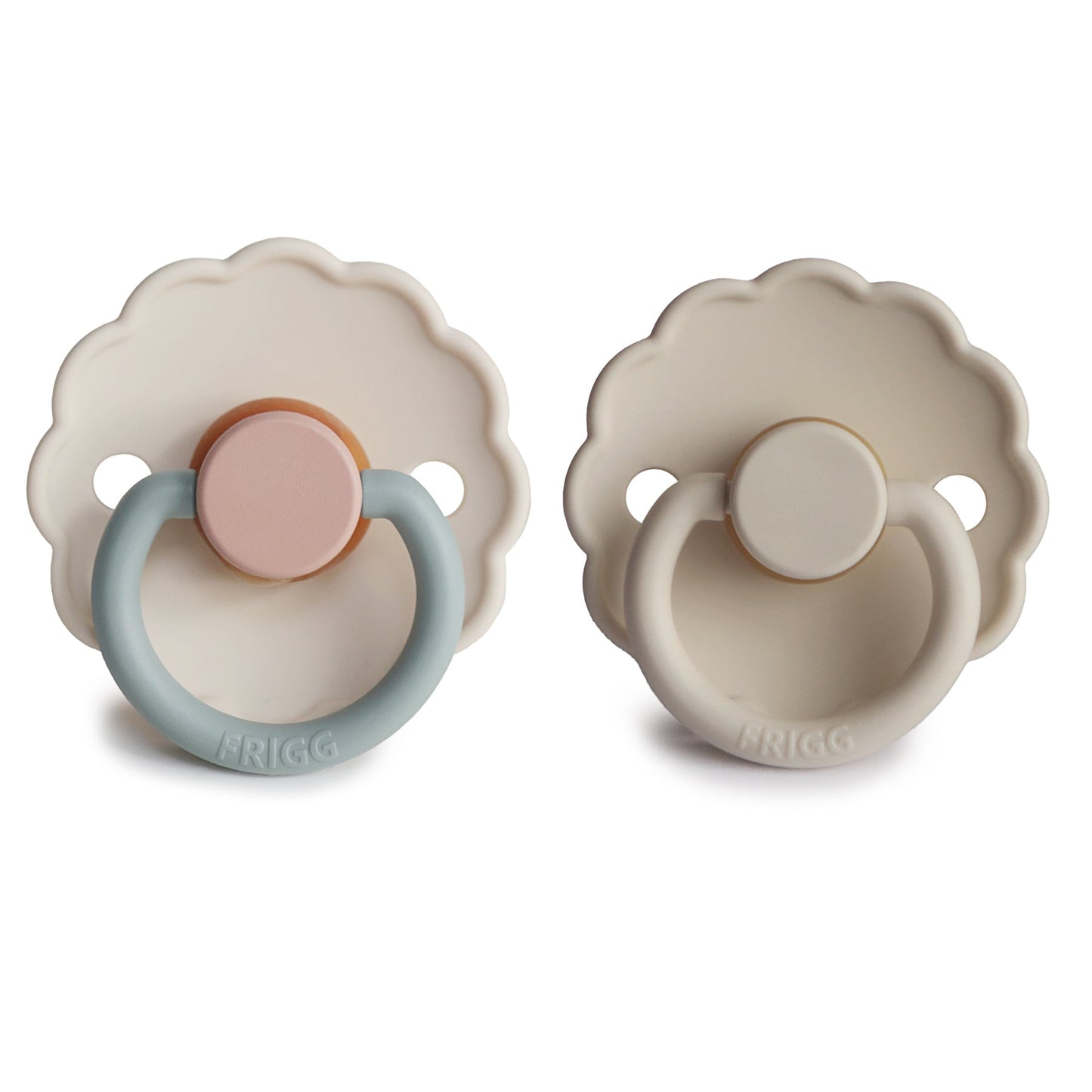 FRIGG Daisy Natural Rubber Pacifier 2-Pack - Ivory Soul