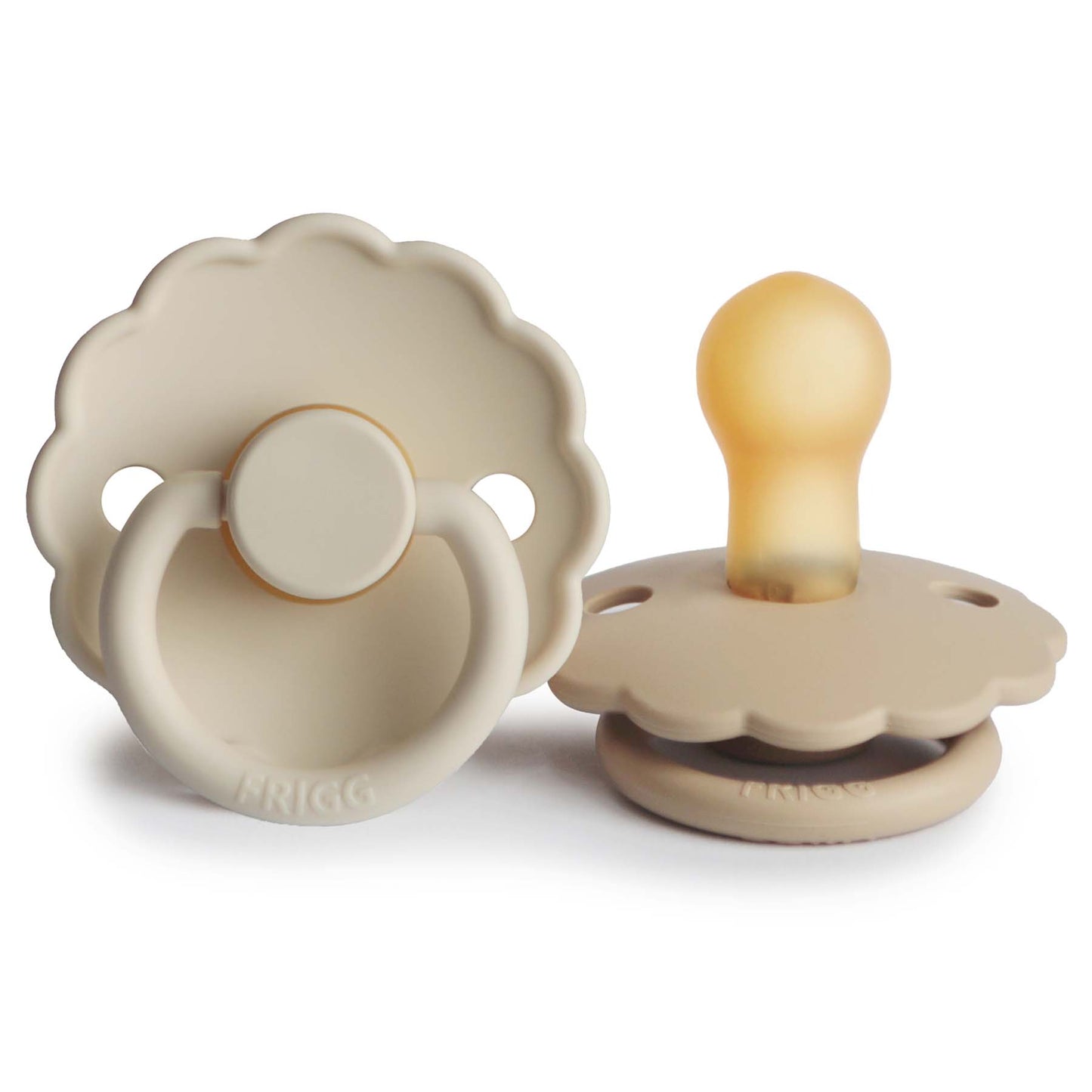 FRIGG Daisy Natural Rubber Pacifier 2-Pack - Ivory Soul