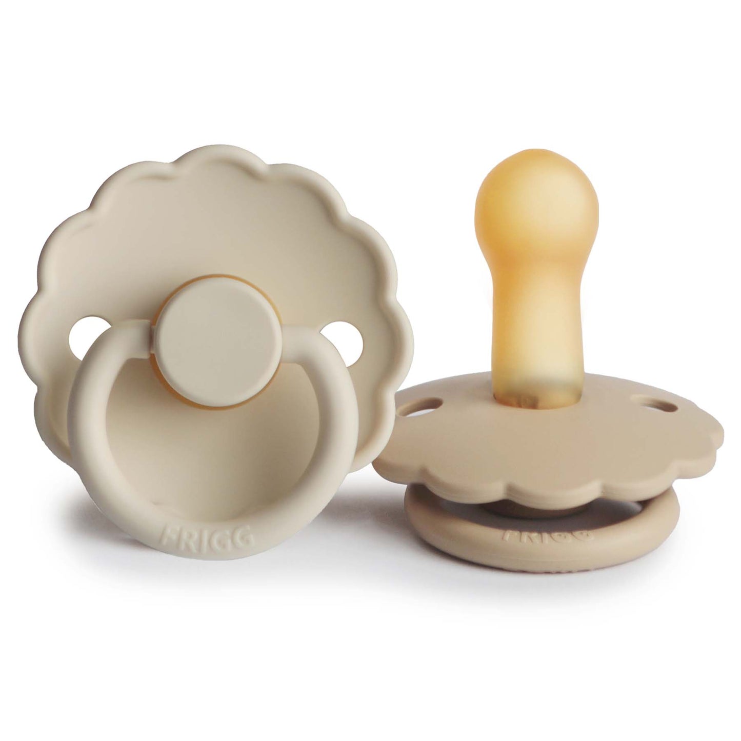 FRIGG Daisy Natural Rubber Pacifier 2-Pack - Ivory Soul