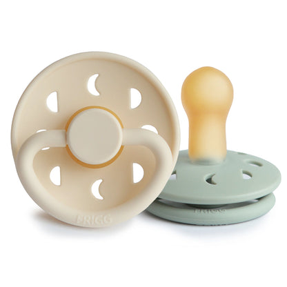 FRIGG Moon Natural Rubber Pacifier 2-Pack