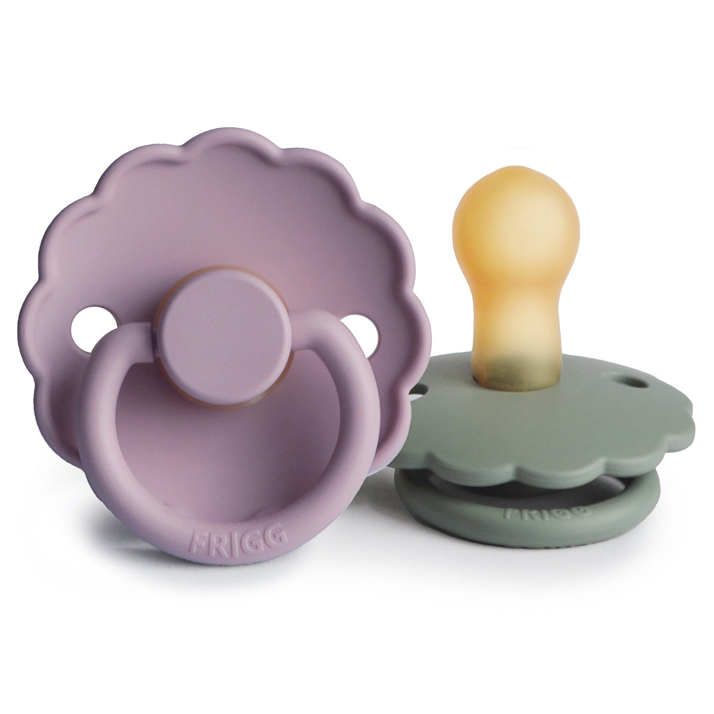 FRIGG Daisy Natural Rubber Pacifier 2-Pack - Ivory Soul