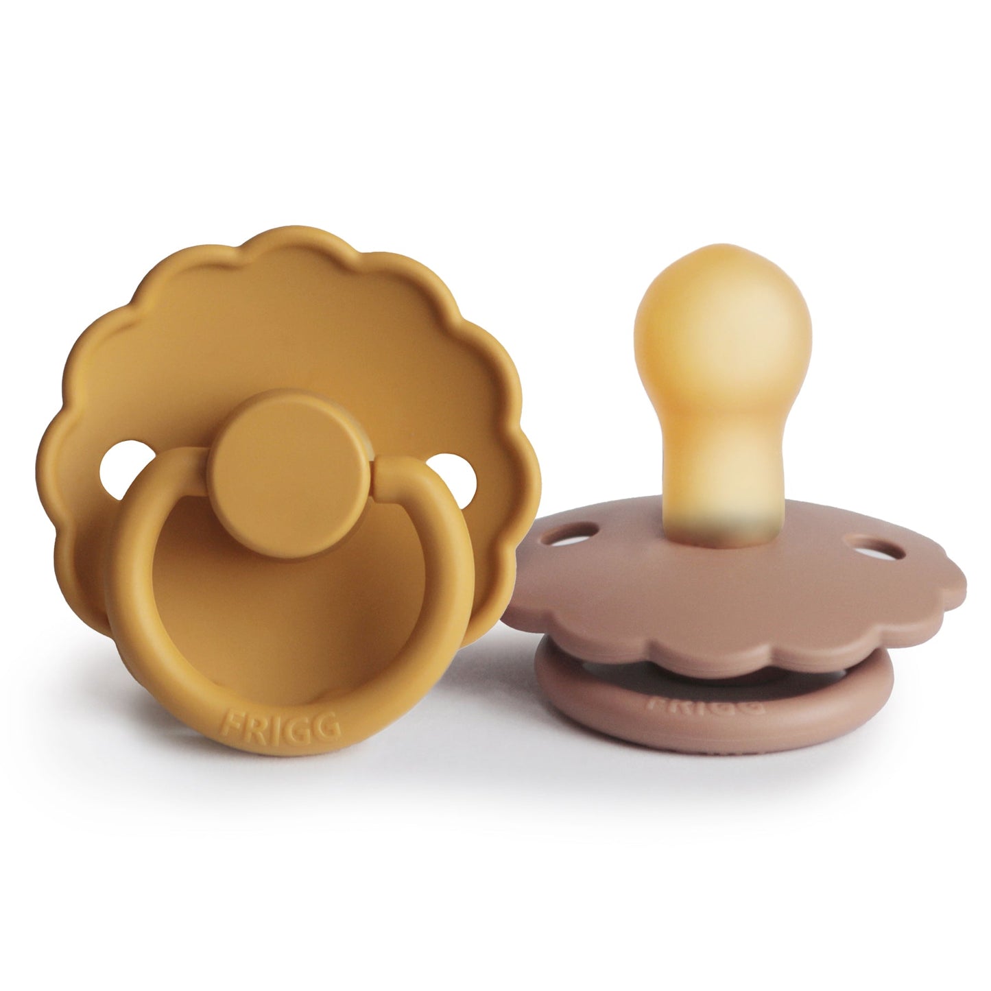 FRIGG Daisy Natural Rubber Pacifier 2-Pack - Ivory Soul