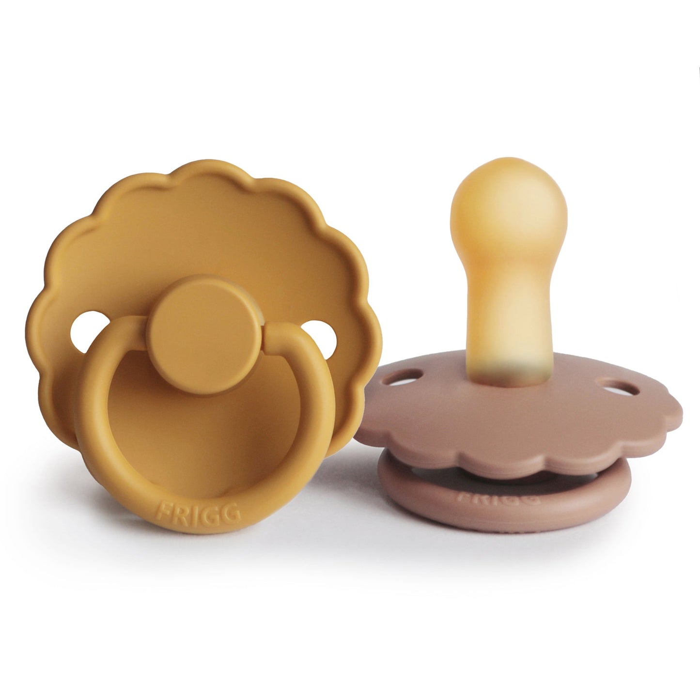 FRIGG Daisy Natural Rubber Pacifier 2-Pack - Ivory Soul