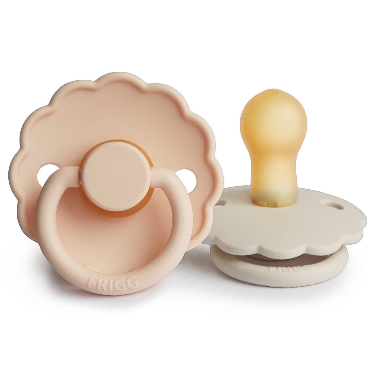 FRIGG Daisy Natural Rubber Pacifier 2-Pack - Ivory Soul