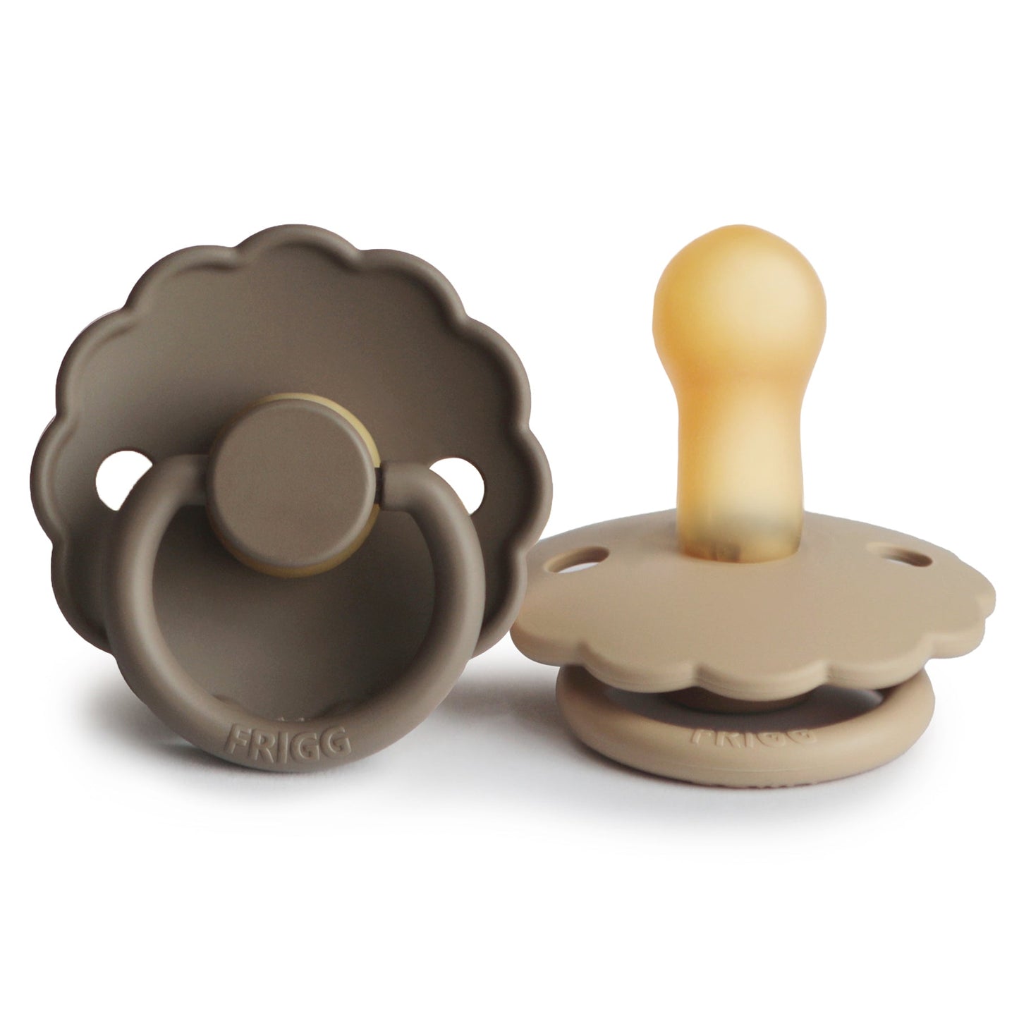 FRIGG Daisy Natural Rubber Pacifier 2-Pack - Ivory Soul