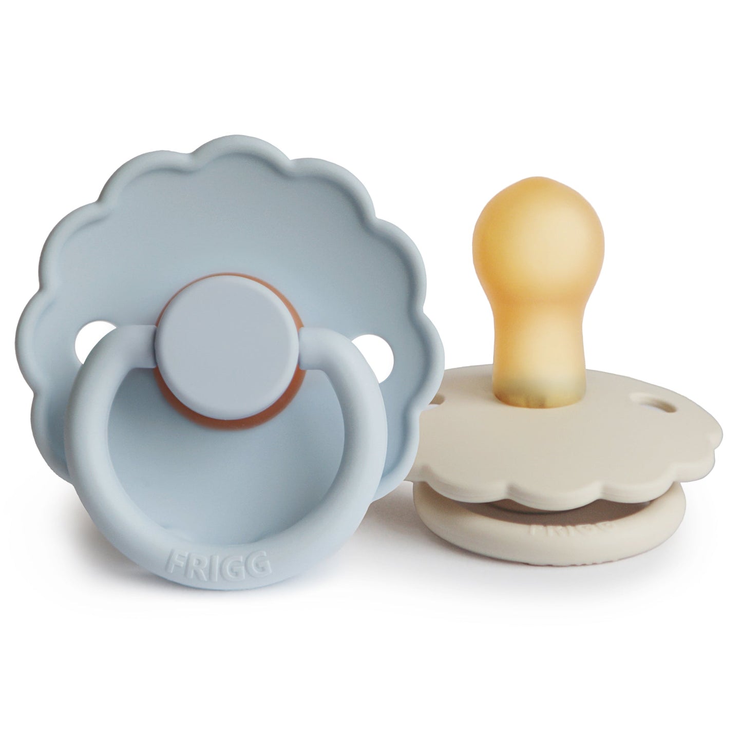 FRIGG Daisy Natural Rubber Pacifier 2-Pack - Ivory Soul