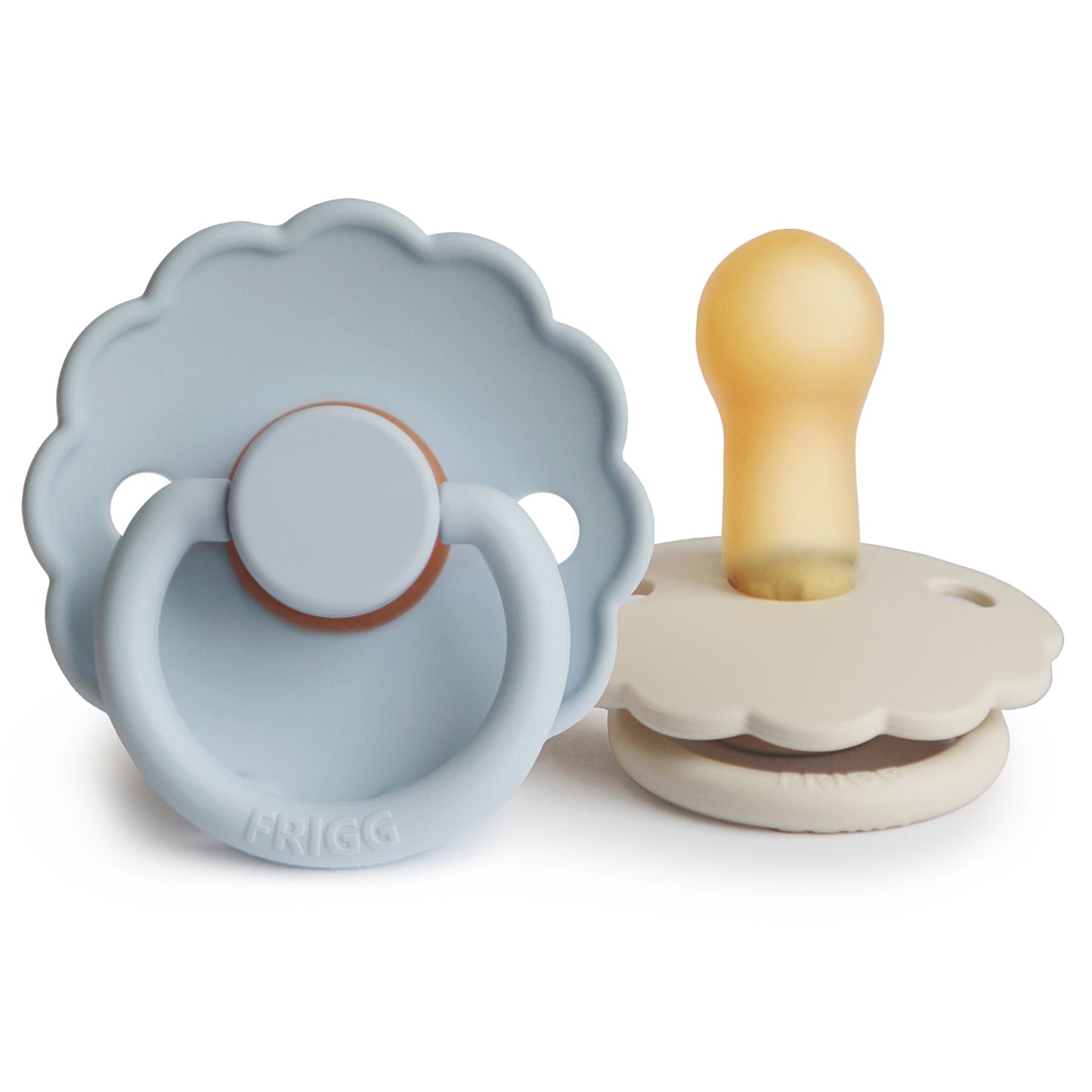 FRIGG Daisy Natural Rubber Pacifier 2-Pack - Ivory Soul