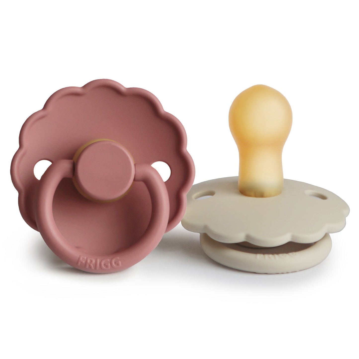 FRIGG Daisy Natural Rubber Pacifier 2-Pack - Ivory Soul