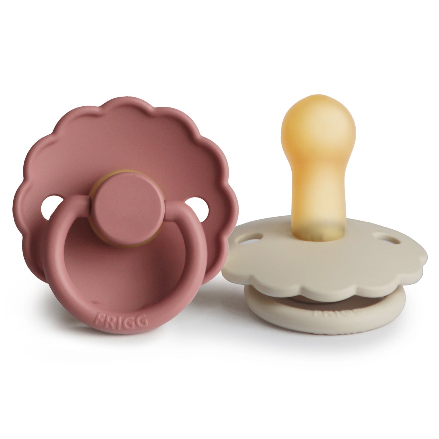 FRIGG Daisy Natural Rubber Pacifier 2-Pack - Ivory Soul