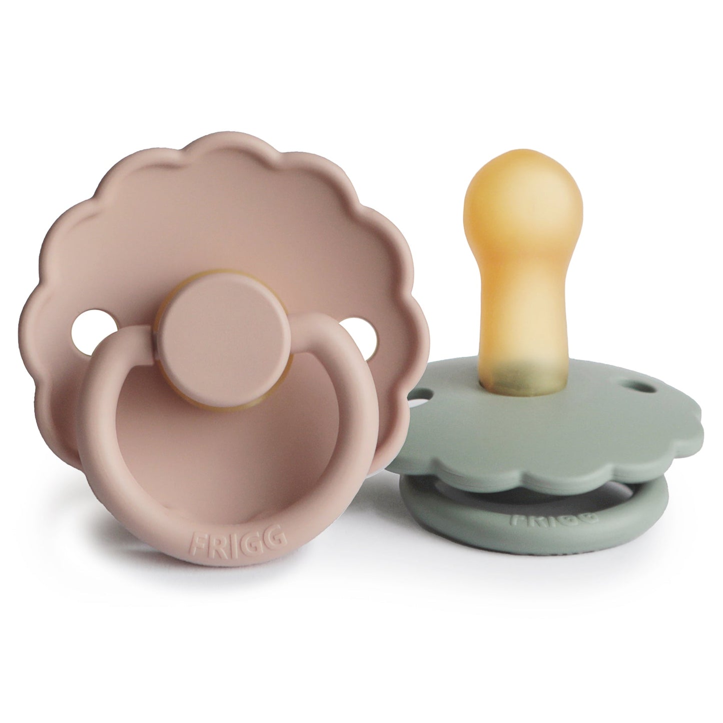 FRIGG Daisy Natural Rubber Pacifier 2-Pack - Ivory Soul