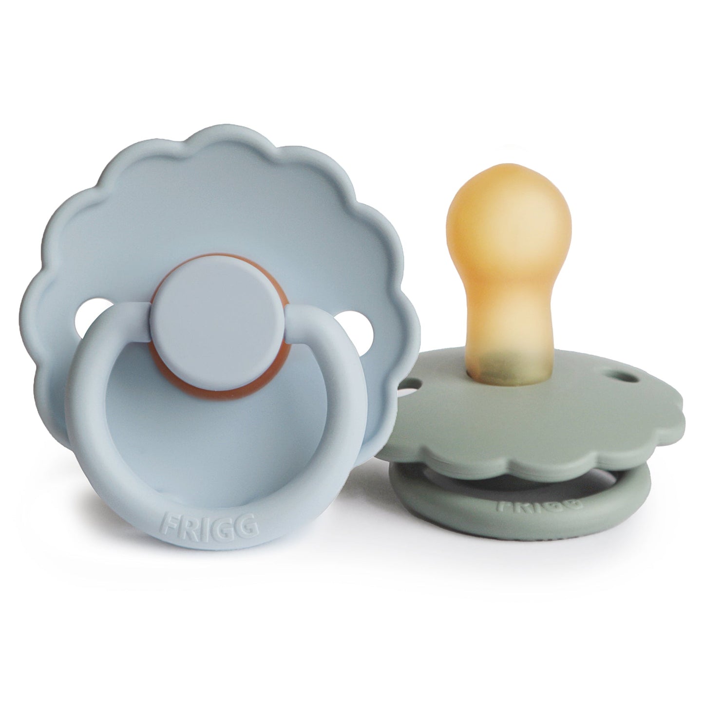 FRIGG Daisy Natural Rubber Pacifier 2-Pack - Ivory Soul