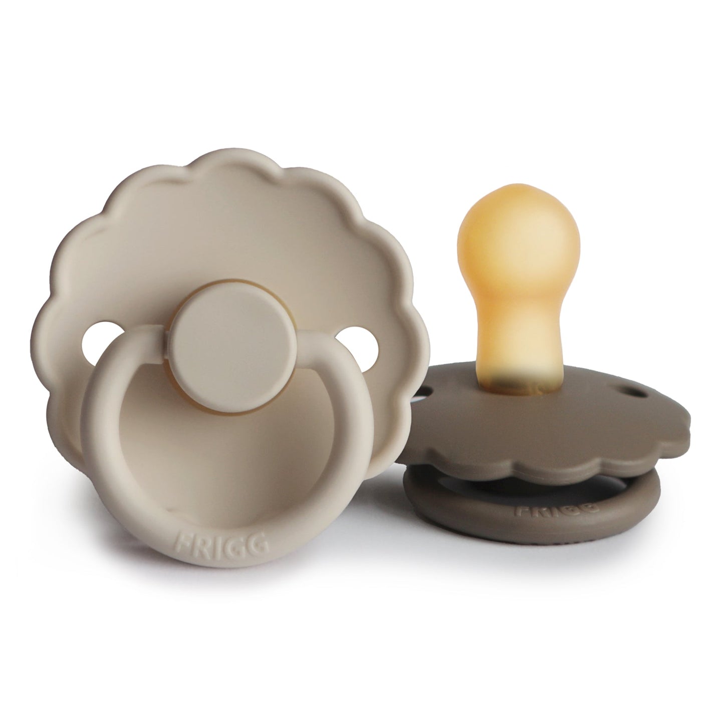 FRIGG Daisy Natural Rubber Pacifier 2-Pack - Ivory Soul