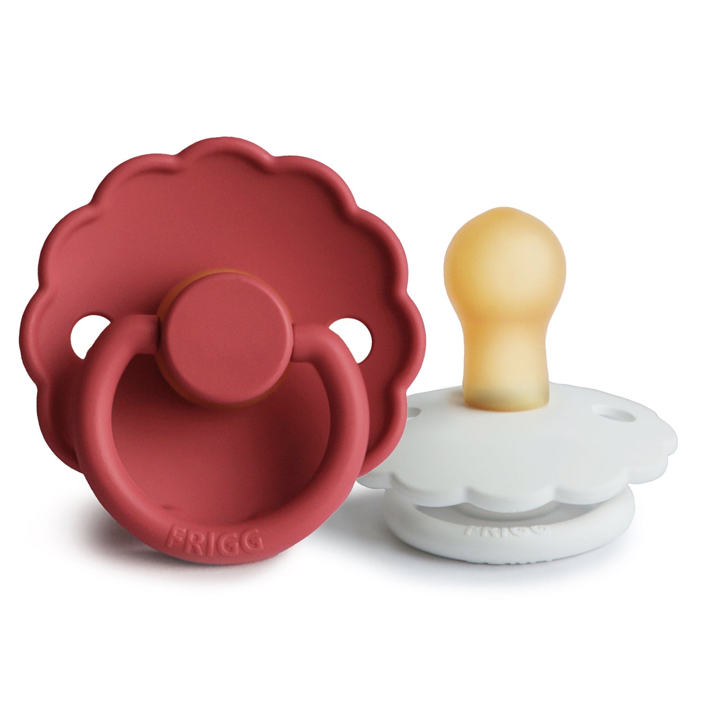 FRIGG Daisy Natural Rubber Pacifier 2-Pack - Ivory Soul