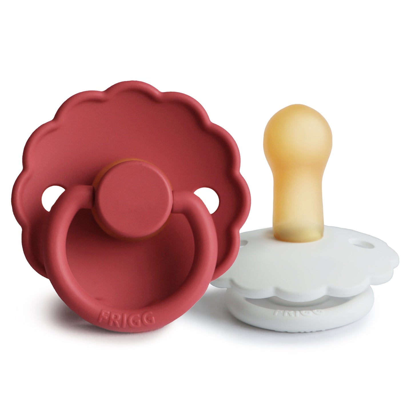 FRIGG Daisy Natural Rubber Pacifier 2-Pack - Ivory Soul