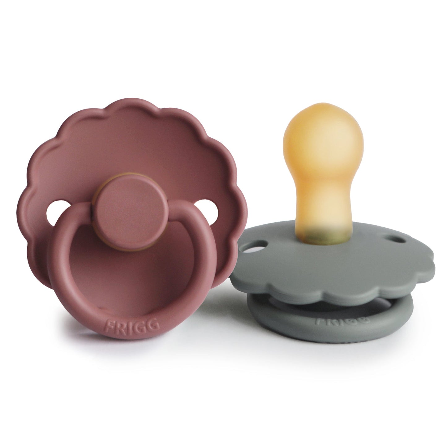 FRIGG Daisy Natural Rubber Pacifier 2-Pack - Ivory Soul