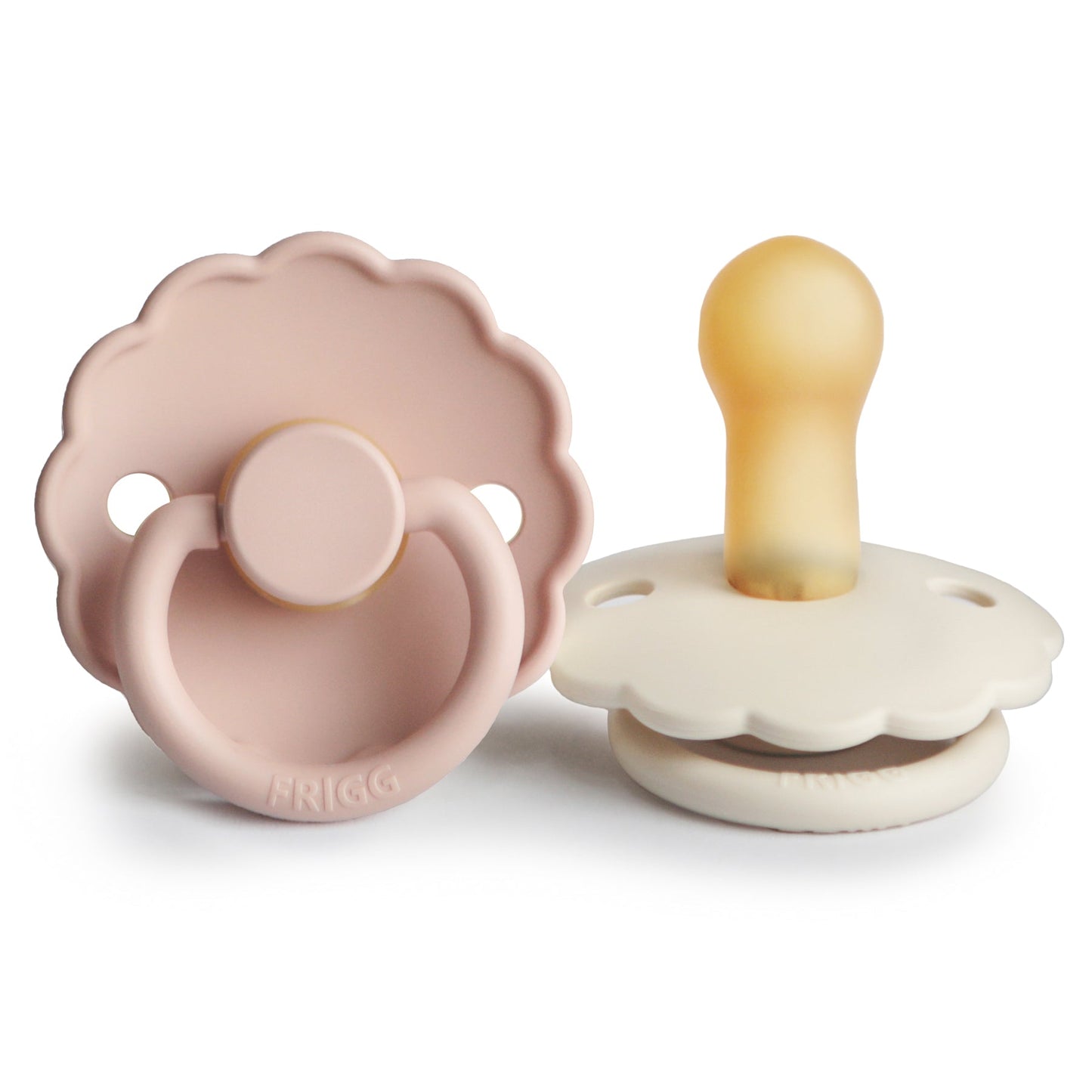 FRIGG Daisy Natural Rubber Pacifier 2-Pack - Ivory Soul