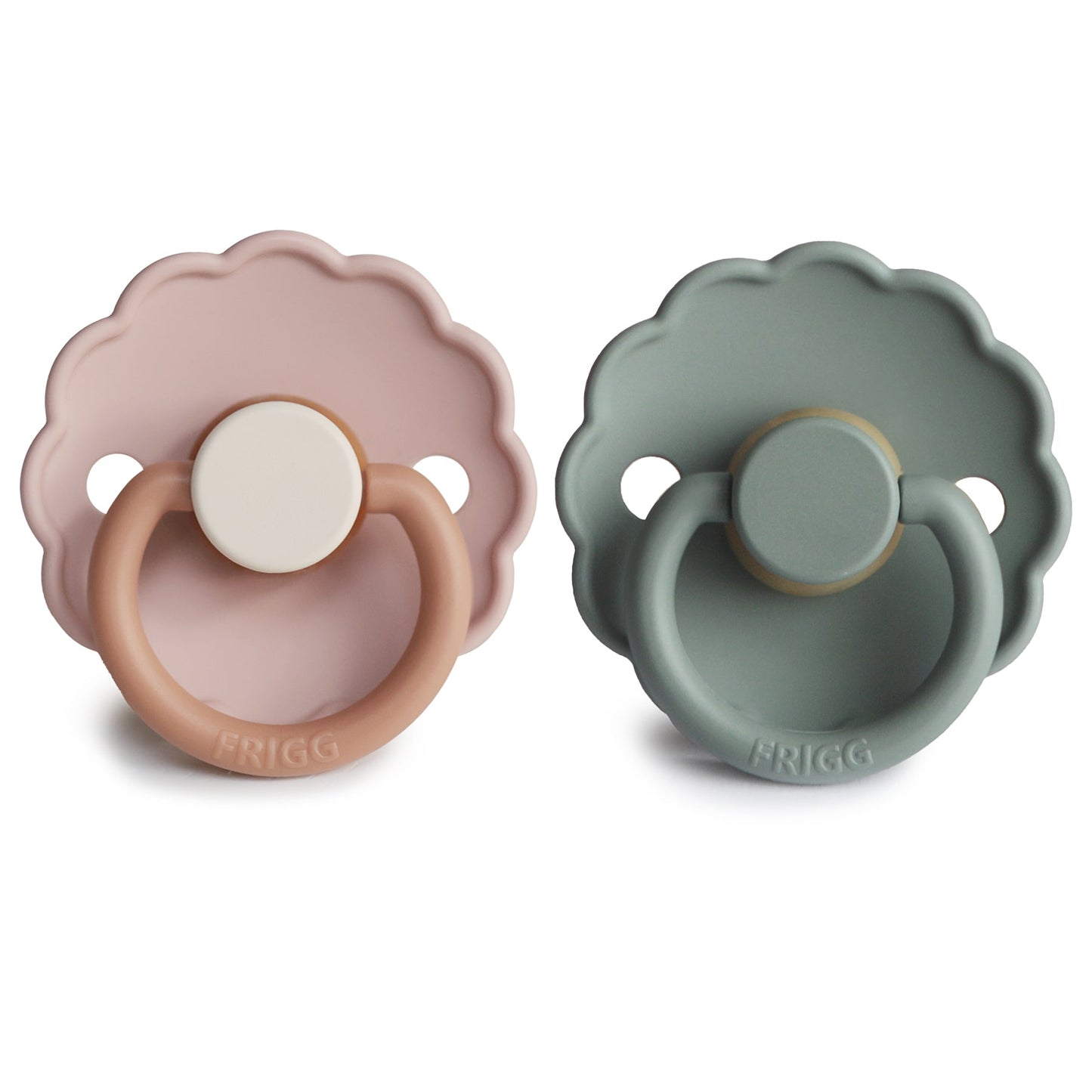 FRIGG Daisy Natural Rubber Pacifier 2-Pack - Ivory Soul