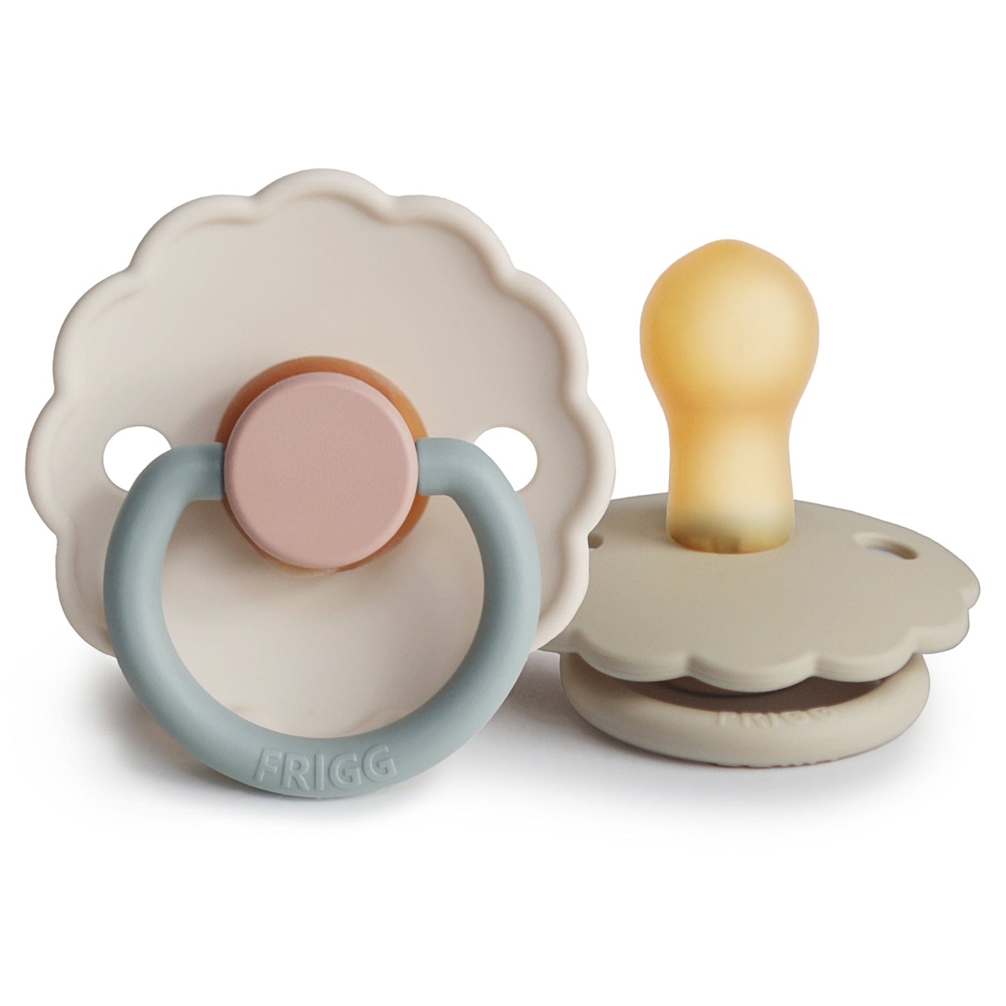 FRIGG Daisy Natural Rubber Pacifier 2-Pack - Ivory Soul