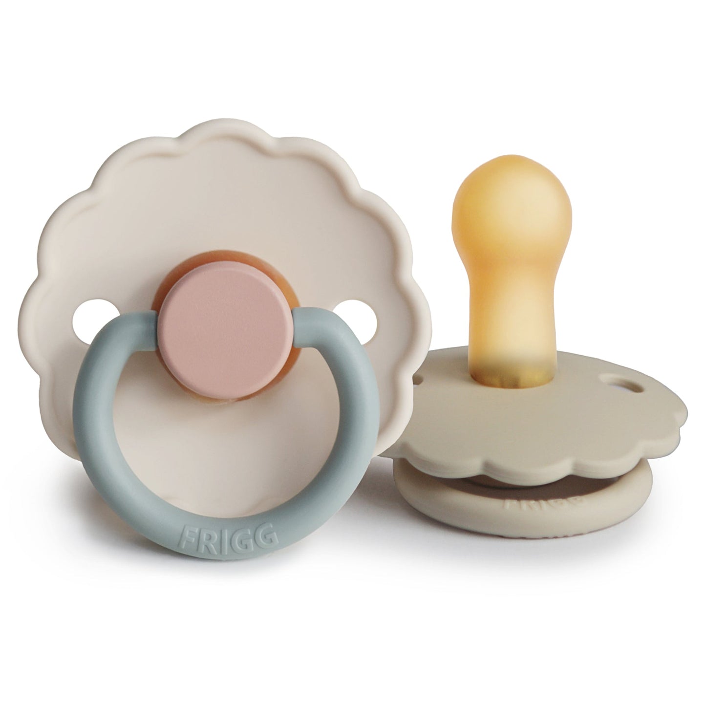 FRIGG Daisy Natural Rubber Pacifier 2-Pack - Ivory Soul