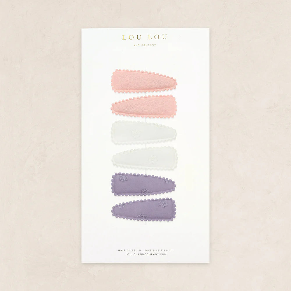 scallop snap pack - white floral