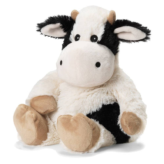 black + white cow warmies 13”